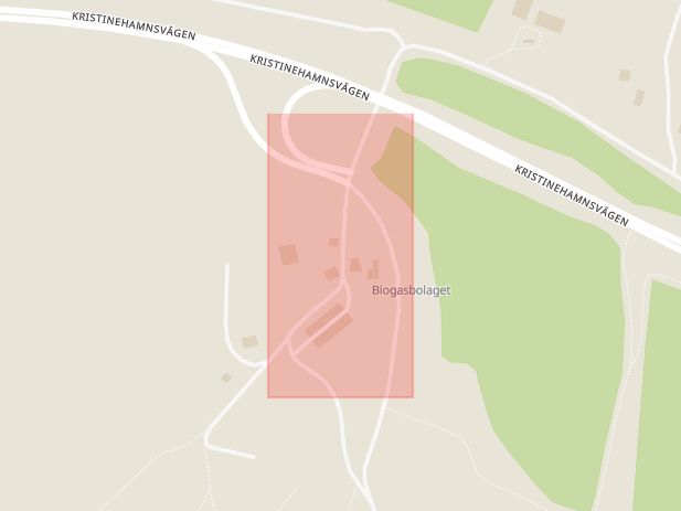 Karta som med röd fyrkant ramar in Mosserud, Kristinehamn, Karlskoga