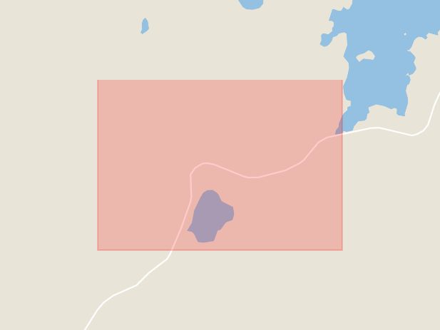 Karta som med röd fyrkant ramar in Vassgårda, Kristinehamn, Värmlands län