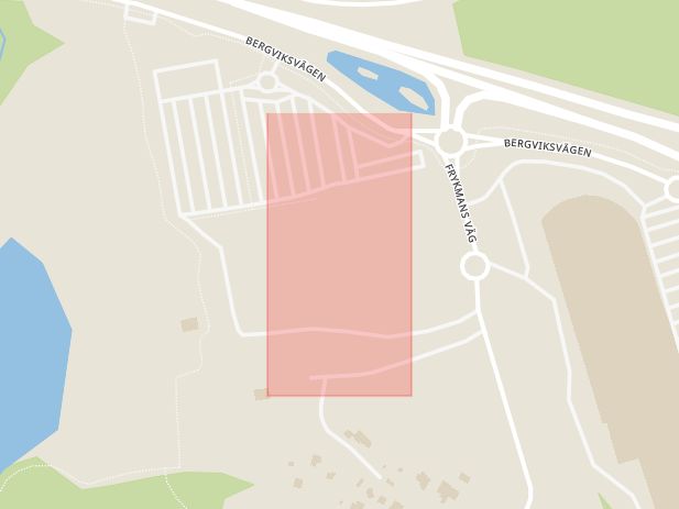 Karta som med röd fyrkant ramar in Ikea, Karlstad, Värmlands län