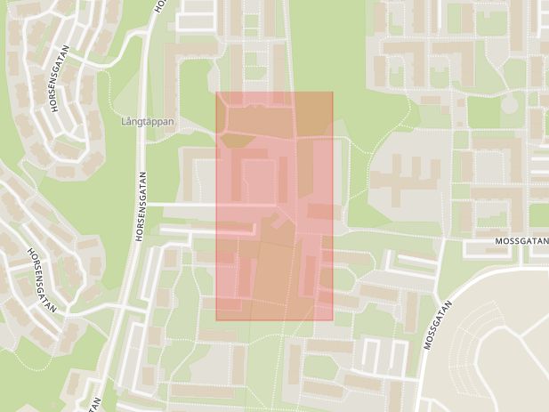 Karta som med röd fyrkant ramar in Färjestad, Rudsmotet, Stockholm, Karlstad, Värmlands län