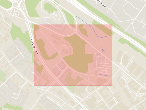 Karta som med röd fyrkant ramar in Kista Alléväg, Kista Allé, Solna, Stockholms län