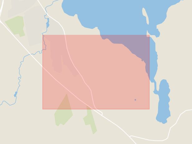 Karta som med röd fyrkant ramar in Västra Sund, Nora, Örebro län