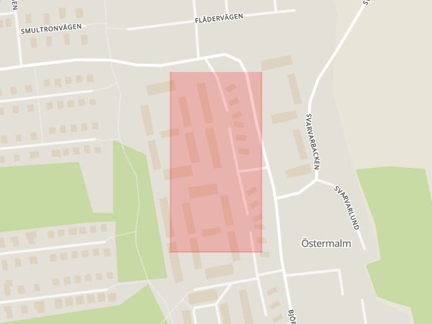 Karta som med röd fyrkant ramar in Hagaberg, Lindesberg, Örebro län