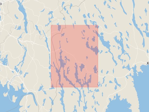 Karta som med röd fyrkant ramar in Hämnäs, Årjängs Kommun, Skillingsfors, Årjäng, Värmlands län