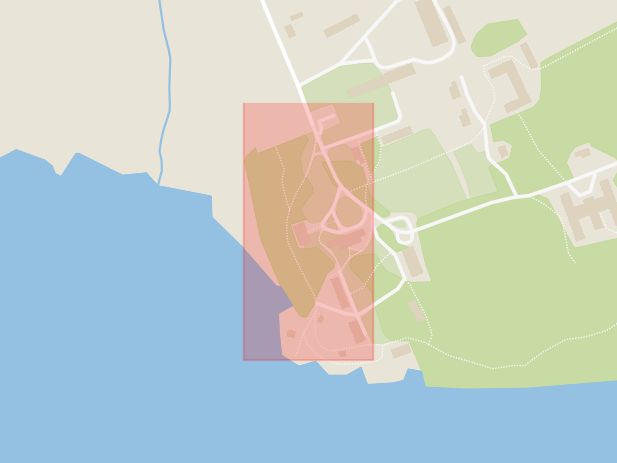Karta som med röd fyrkant ramar in Wiks Slott, Uppsala Län, Uppsala