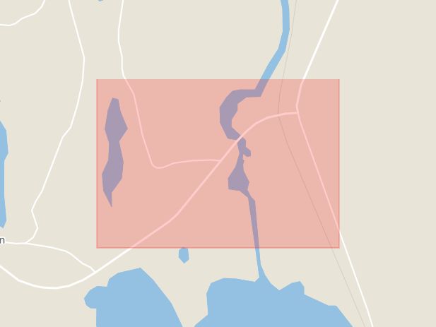 Karta som med röd fyrkant ramar in Hammarn, Hällefors, Örebro län
