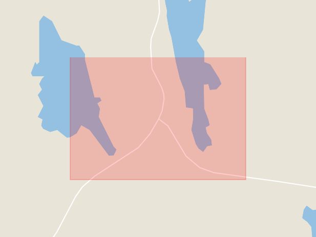 Karta som med röd fyrkant ramar in Gåsborn, Filipstad, Värmlands län