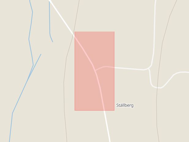 Karta som med röd fyrkant ramar in Ställberg, Ljusnarsberg, Örebro län
