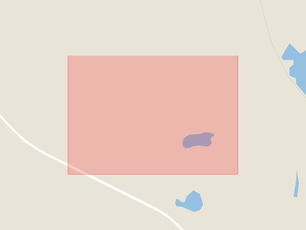 Karta som med röd fyrkant ramar in Hundsjön, Bergsjön, Sala, Västmanlands län