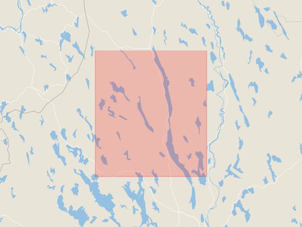 Karta som med röd fyrkant ramar in Fagerås, Sunne, Värmlands län