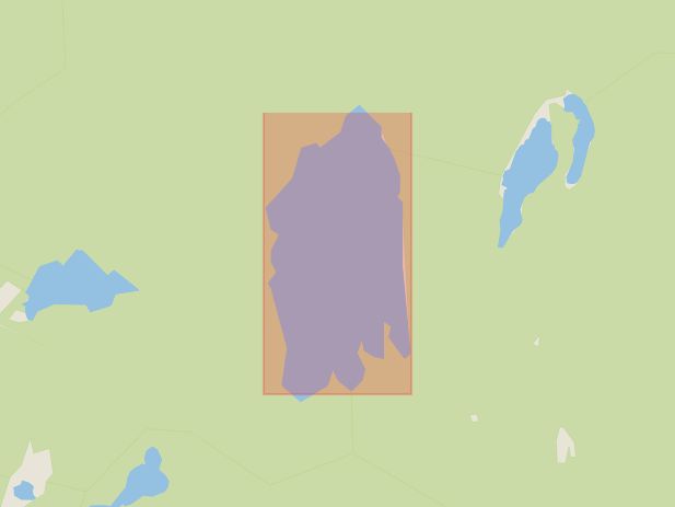 Karta som med röd fyrkant ramar in Orsen, Avesta, Dalarnas län