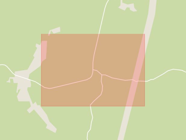 Karta som med röd fyrkant ramar in Strömsbro, Östhammars Kommun, Östhammar, Uppsala län