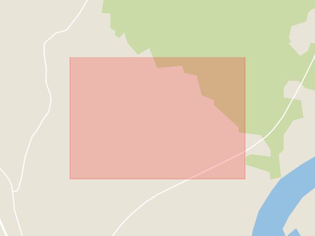 Karta som med röd fyrkant ramar in Hamre, Bollnäs, Dalarnas län
