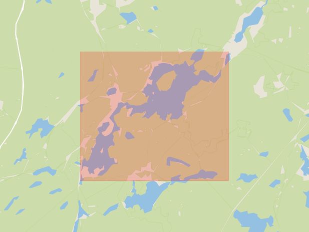 Karta som med röd fyrkant ramar in Norbo, Ulvshyttan, Säter, Dalarnas län