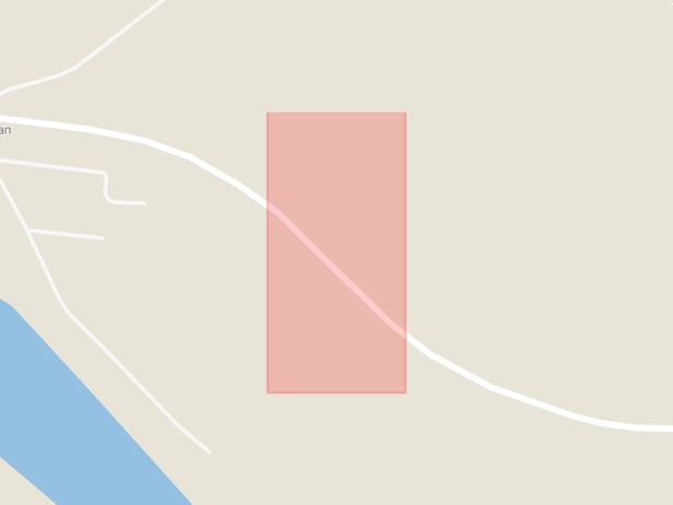 Karta som med röd fyrkant ramar in Skamsberget, Vansbro, Dalarnas län