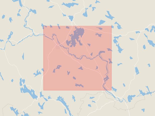 Karta som med röd fyrkant ramar in Säters Kommun, Säter, Dalarnas län