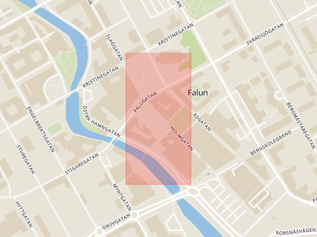 Karta som med röd fyrkant ramar in Bars, Falun, Dalarnas län