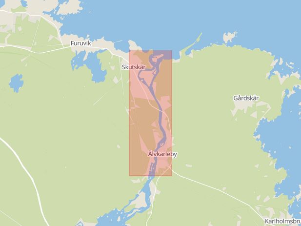 Karta som med röd fyrkant ramar in Dalälven, Malung, Malung-sälen, Uppsala län