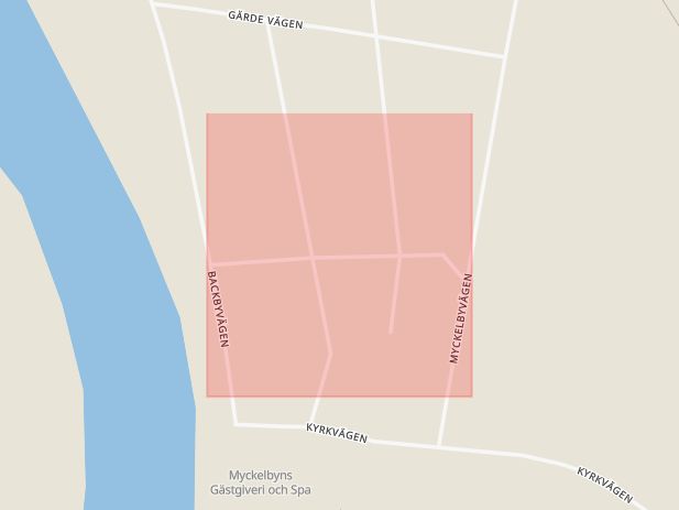 Karta som med röd fyrkant ramar in Skrivarvägen, Malung, Malung-sälen, Dalarnas län