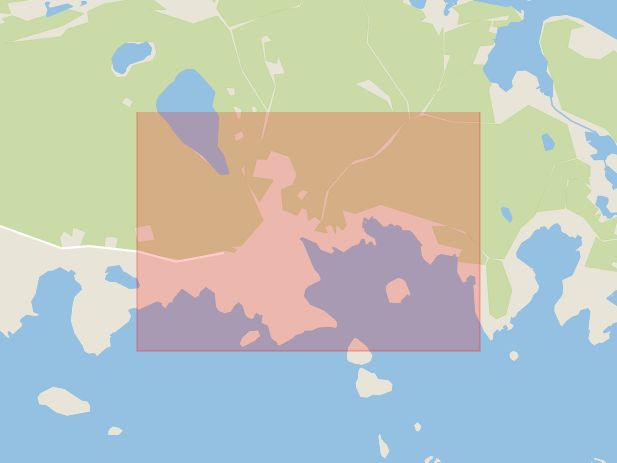 Karta som med röd fyrkant ramar in Utvik, Söderhamn, Gävleborgs län
