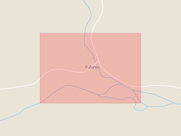 Karta som med röd fyrkant ramar in Fulunäs, Malung-sälen, Dalarnas län