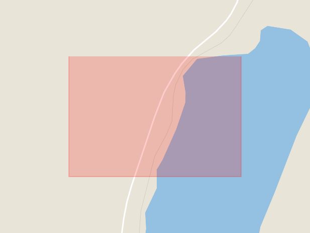 Karta som med röd fyrkant ramar in Brånan, Berg, Jämtlands län