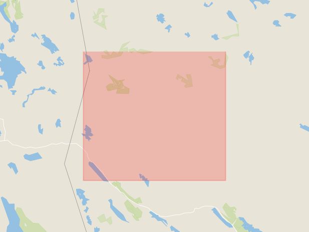 Karta som med röd fyrkant ramar in Bruksvallarna, Berg, Jämtlands län