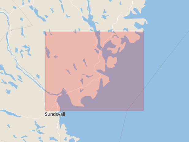 Karta som med röd fyrkant ramar in Ånge, Östavall, Härnösands Kommun, Västernorrlands län