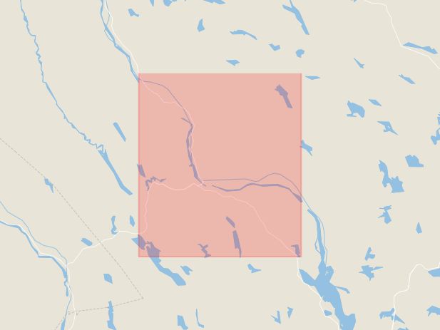 Karta som med röd fyrkant ramar in Sollefteå, Kramfors, Västernorrlands län