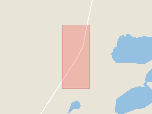 Karta som med röd fyrkant ramar in Lugnet, Västerbotten, Västerbottens län