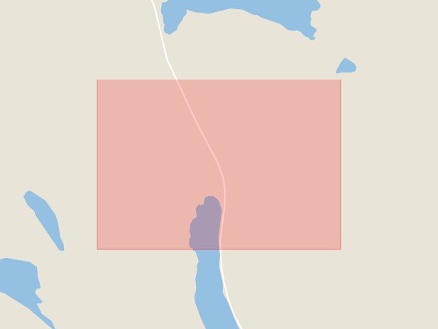 Karta som med röd fyrkant ramar in Krokträsk, Vindeln, Västerbottens län