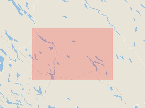 Karta som med röd fyrkant ramar in Vilhelmina, Åsele Kommun, Åsele, Västerbottens län