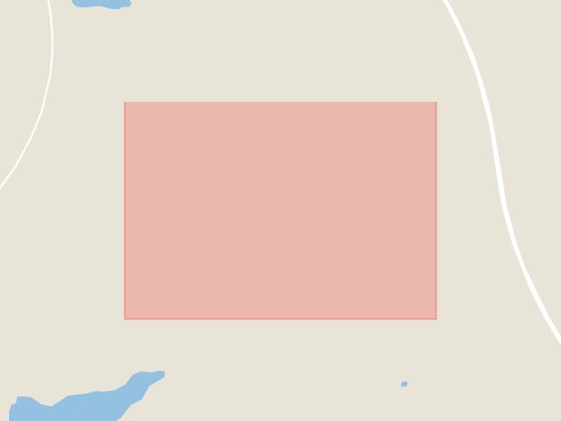 Karta som med röd fyrkant ramar in Rönnbäcken, Skellefteå, Västerbottens län