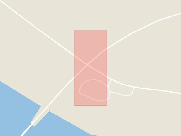Karta som med röd fyrkant ramar in Enebacken, Lycksele, Västerbottens län