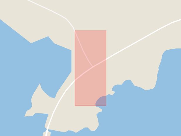 Karta som med röd fyrkant ramar in Joesjö, Storuman, Västerbottens län