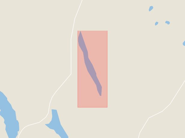 Karta som med röd fyrkant ramar in Jakttorn, Mjösjön, Boden, Norrbottens län