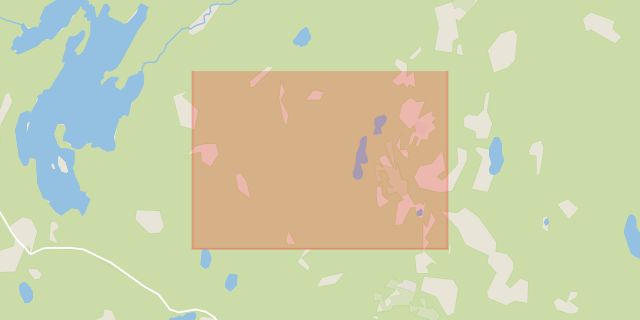 Karta som med röd fyrkant ramar in Hyltan, Huskvarna, Gnosjö, Jönköpings län