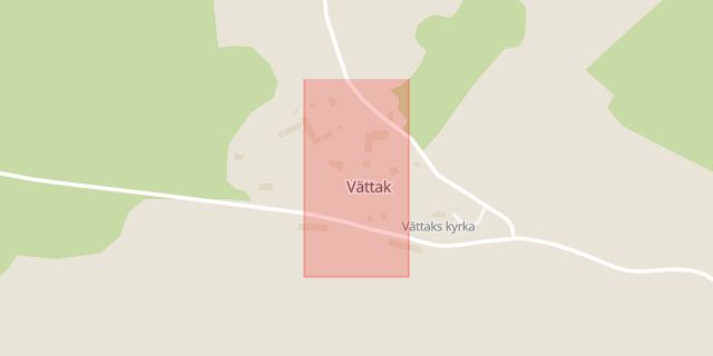 Karta som med röd fyrkant ramar in Vättak, Tidaholm, Västra Götalands län