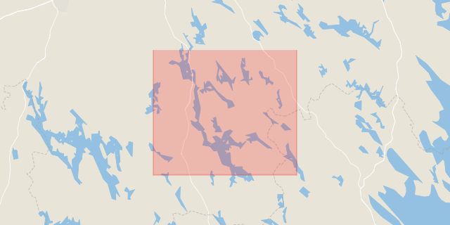 Karta som med röd fyrkant ramar in Rimforsa, Linköping, Kinda