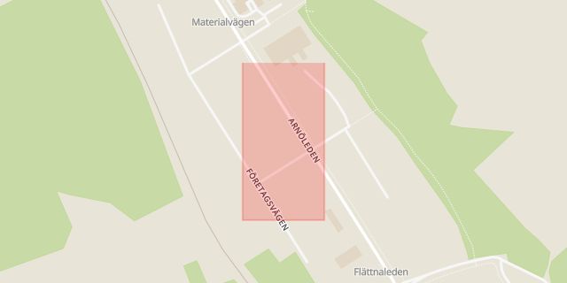 Karta som med röd fyrkant ramar in Arnö, Nyköping, Södermanlands län