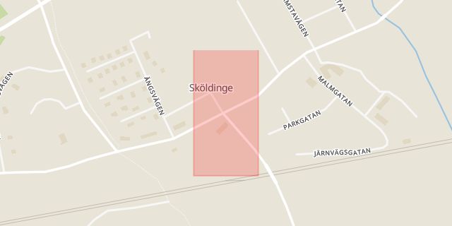 Karta som med röd fyrkant ramar in Sköldinge, Katrineholms Kommun, Södermanlands län