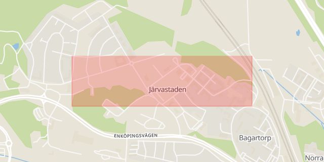 Karta som med röd fyrkant ramar in Ulriksdal, Fridensborgsvägen, Solna, Stockholms län