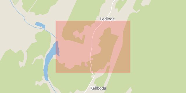 Karta som med röd fyrkant ramar in Vassunda, Ledinge, Uppsala, Knivsta, Stockholms län