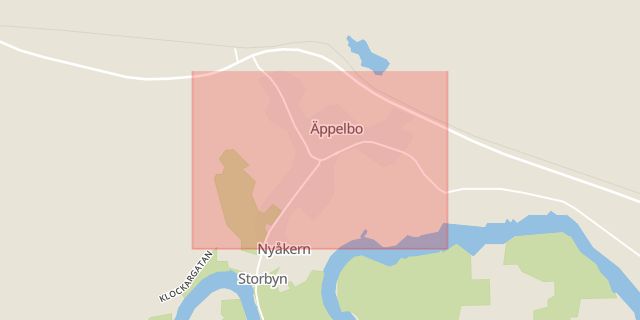 Karta som med röd fyrkant ramar in Äppelbo, Vansbro, Dalarnas län