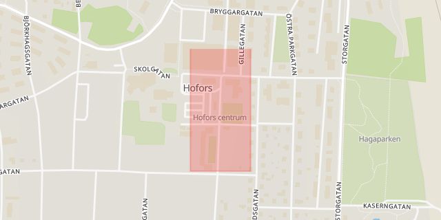 Karta som med röd fyrkant ramar in Gävle, Hofors, Gävleborgs län
