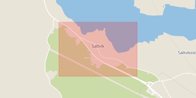 Karta som med röd fyrkant ramar in Saltvik, Härnösand, Kramfors, Västernorrlands län