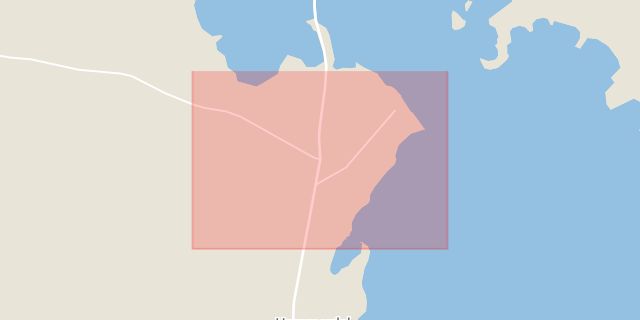 Karta som med röd fyrkant ramar in Muråsen, Hammerdal, Strömsund, Jämtlands län
