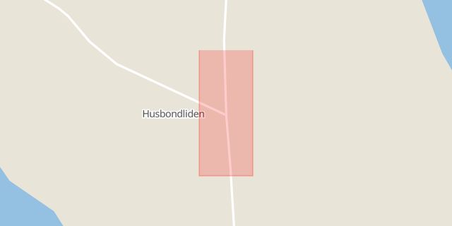 Karta som med röd fyrkant ramar in Ruskträsk, Husbondliden, Lycksele, Västerbottens län