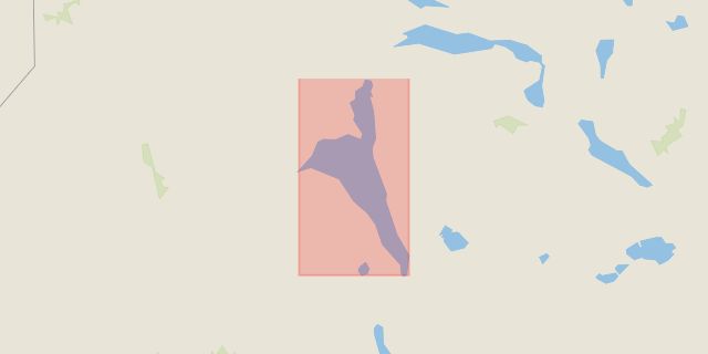 Karta som med röd fyrkant ramar in Ransarn, Vilhelmina, Västerbottens län