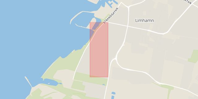 Karta som med röd fyrkant ramar in Limhamn, Polgatan, Malmö, Skåne län